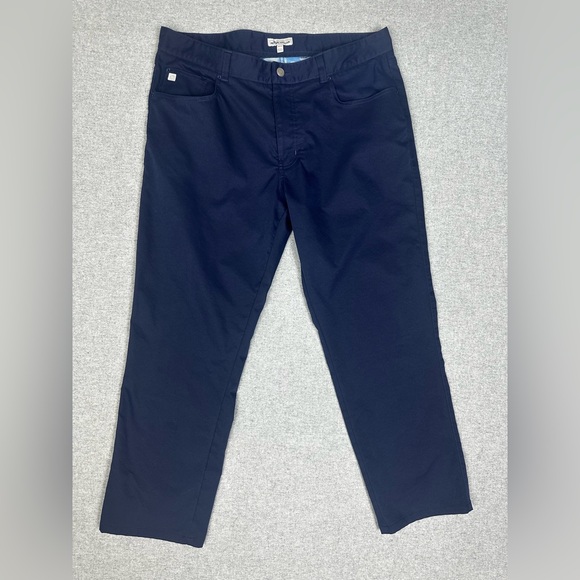 Peter Millar Other - Peter Millar Mens Golf Pants Size 36 Navy Blue Short Ankle Length